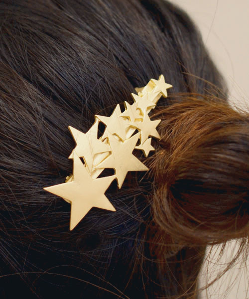 Fun & Daily（ファンアンドデイリー）の「F&D : メニースター・ヘアバレッタ（バレッタ/ヘアクリップ・レディース・シルバー/ゴールド・FREE）」の2枚目の写真