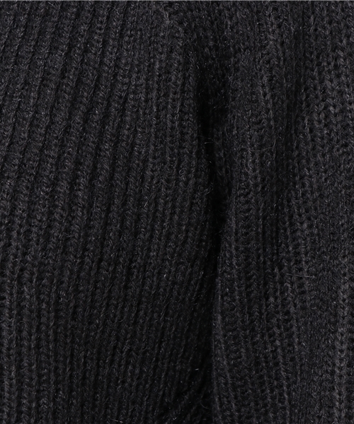mystic（ミスティック）の「両畦クルーネックニット（ニット/セーター・レディース・ブラック/ピンク/グレー/ベージュ・ﾌﾘ-）」の11枚目の写真