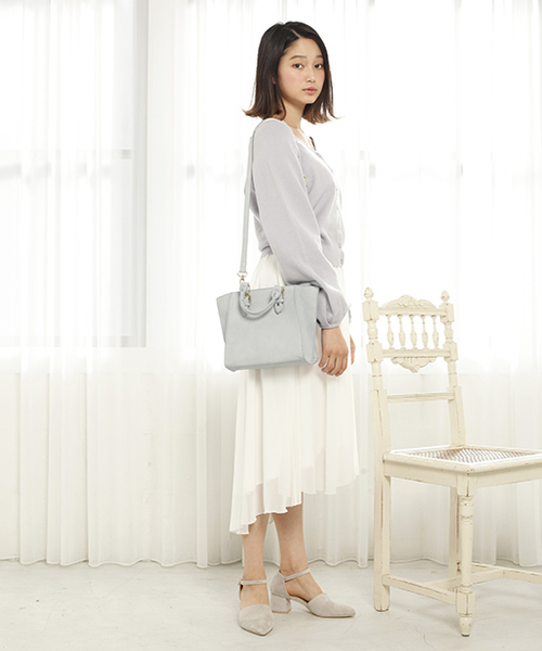 one after another NICE CLAUP（ワンアフターアナザーナイスクラップ）の「2wayセット切替ワンピース（ワンピース・レディース・アイボリー/サックスブルー/ラベンダー・FREE）」の9枚目の写真