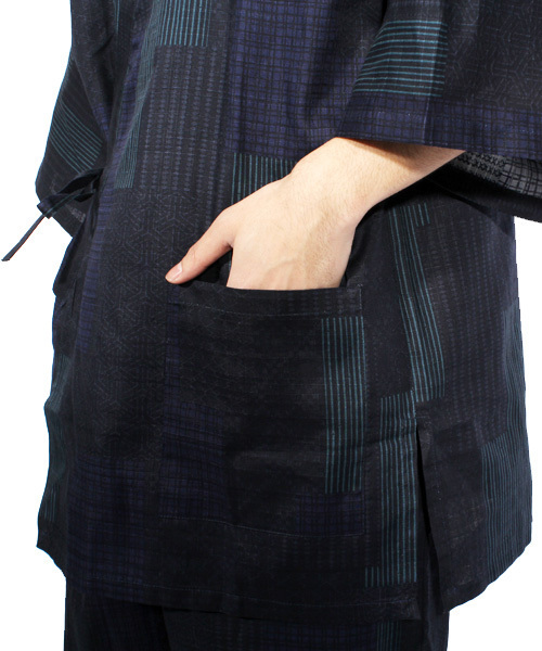 紬甚平 セール】甚平 ショートパンツ セットアップ（浴衣）｜8(eight