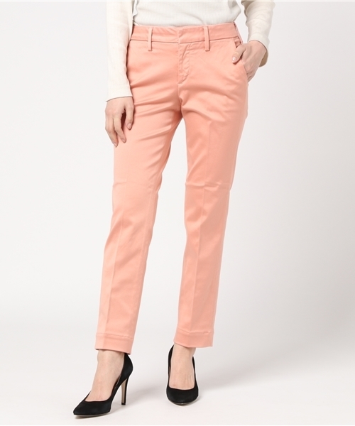 MARIEBELLE　JEAN（マリベルジーン）の「トラウザー テーパード カラーパンツ    BELLINI(ベリーニ)（スラックス・レディース・ペールイエロー/ピンクベージュ/サーモンピンク/エメラルド/オレンジ系その他/スカイブルー/グリーン・24inch/26inch/23inch/27inch/25inch）」の19枚目の写真