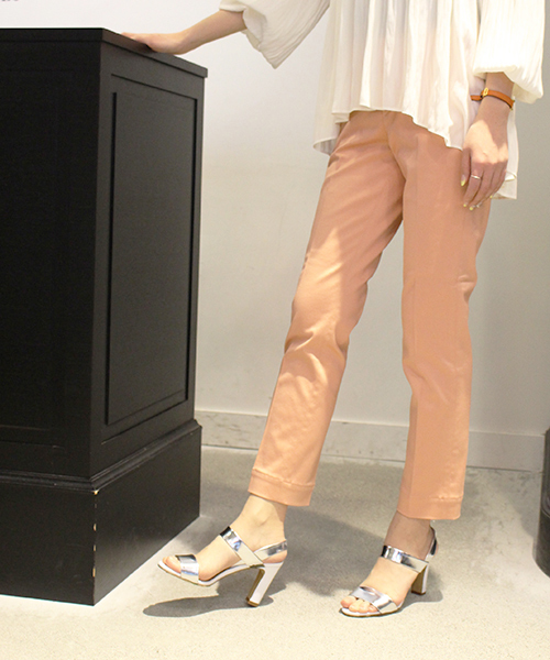 MARIEBELLE　JEAN（マリベルジーン）の「トラウザー テーパード カラーパンツ    BELLINI(ベリーニ)（スラックス・レディース・ペールイエロー/ピンクベージュ/サーモンピンク/エメラルド/オレンジ系その他/スカイブルー/グリーン・24inch/26inch/23inch/27inch/25inch）」の18枚目の写真