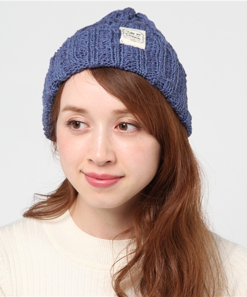 Kahiko(カヒコ)の「【Kahiko】オーシャンビーチキャップ ビーニー(ニットキャップ/ビーニー・レディース・ブラック/ホワイト/キャメル/グレー/ネイビー・FREE)」の10枚目の写真