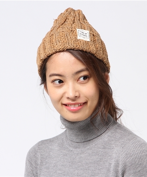 Kahiko(カヒコ)の「【Kahiko】オーシャンビーチキャップ ビーニー(ニットキャップ/ビーニー・レディース・ブラック/ホワイト/キャメル/グレー/ネイビー・FREE)」の5枚目の写真
