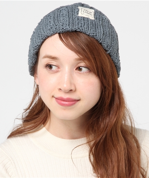 Kahiko(カヒコ)の「【Kahiko】オーシャンビーチキャップ ビーニー(ニットキャップ/ビーニー・レディース・ブラック/ホワイト/キャメル/グレー/ネイビー・FREE)」の6枚目の写真