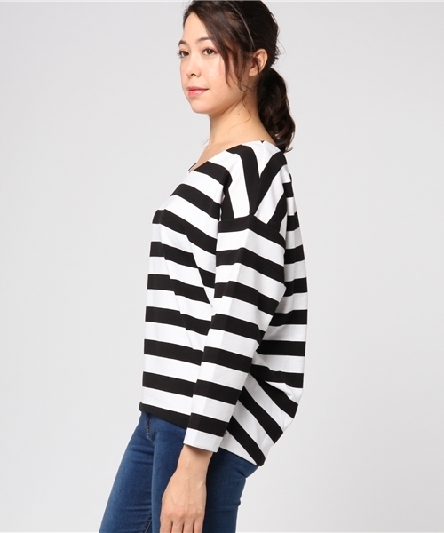 niko and...（ニコアンド）の「マルチファンクションVプルオーバー（Tシャツ/カットソー・レディース・ブラック/ネイビー/パープル/キャメル/クリーム/オフホワイト・LARGE/MEDIUM）」の8枚目の写真