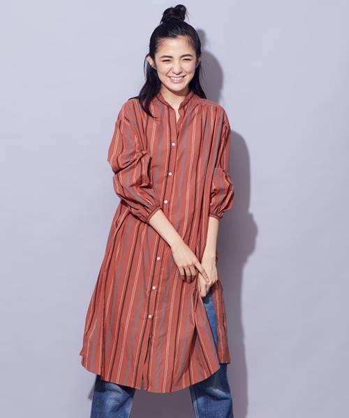 Ciaopanic チャオパニック の マルチストライプシャツワンピース シャツワンピース Wear