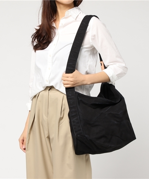 Butler Verner Sails(バトラーヴァーナーセイルス)の「Butler Verner Sails/反応染6号キャンバスアンティックトート/JA-2125/日本製(ショルダーバッグ・レディース・ブラック/グレイッシュブルー/キャメル・FREE)」の7枚目の写真