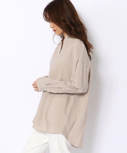 GALERLE VIE ブラウス リネンポプリン カットオフフリルブラウス | GALERIE VIE (Women