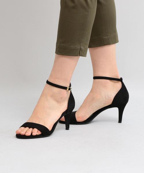 green label relaxing(グリーンレーベルリラクシング)の「【WORK TRIP OUTFITS】D ストラップ サンダル (7cmヒール)(サンダル・レディース・ダークブラウン/ブラック/ライトピンク・23.5cm/22.5cm/24cm/24.5cm/23cm)」の2枚目の写真