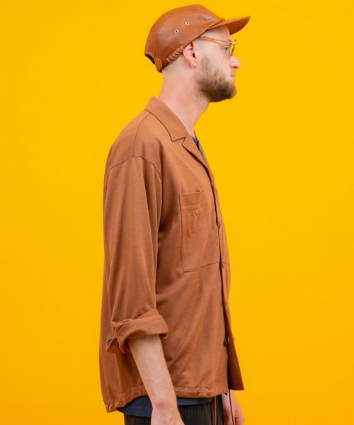 UNITED TOKYO（ユナイテッドトウキョウ）の「オープンカラーシャツ（シャツ/ブラウス・メンズ・ブラック/グレー/ブルー/キャメル・1/2/3）」の9枚目の写真