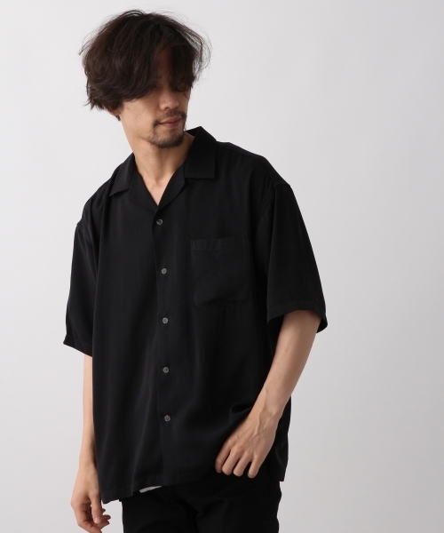 RAGEBLUE（レイジブルー）の「オープンカラーシャツSS/803694（シャツ/ブラウス・メンズ・ベージュ/オリーブ/ネイビー/パープル/イエロー系その他・SMALL/MEDIUM/LARGE/X-LARGE）」の4枚目の写真