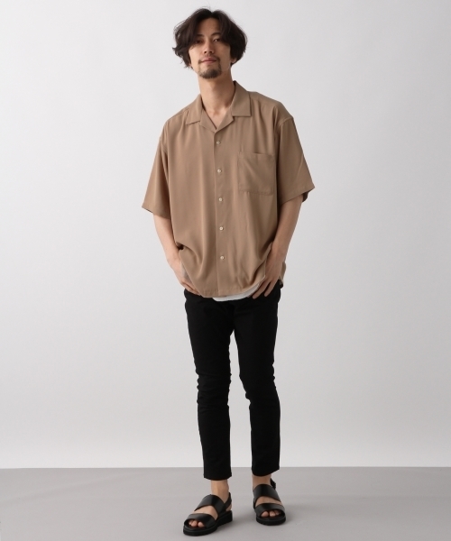 RAGEBLUE（レイジブルー）の「オープンカラーシャツSS/803694（シャツ/ブラウス・メンズ・ベージュ/オリーブ/ネイビー/パープル/イエロー系その他・SMALL/MEDIUM/LARGE/X-LARGE）」の6枚目の写真