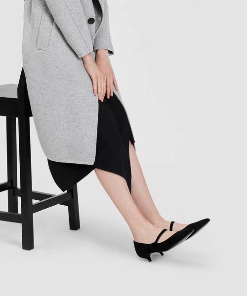 CHARLES & KEITH(チャールズ & キース)の「キトンヒールメリージェーン / KITTEN HEEL MARY JANES(ローファー・レディース・ブラック/バーガンディー・22.5cm/23cm/23.5cm/24.5cm/25cm)」の7枚目の写真