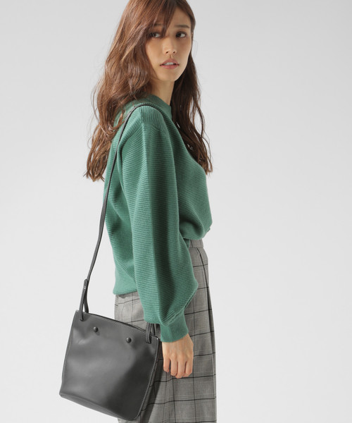 BAYFLOW（ベイフロー）の「フェイクレザーラウンドバッグ（ショルダーバッグ・レディース・ブラック/ブラウン・FREE）」の17枚目の写真