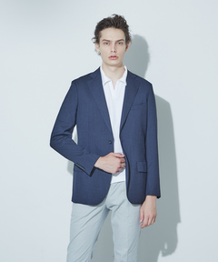 セール】14Gストレッチミラノリブ ニットジャケット（テーラード
