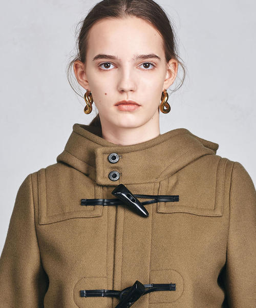 【上質】ユナイテッドアローズ ダッフルコート M ベージュ ブラウン UNITED ARROWS（ユナイテッドアローズ）の「＜HYKE（ハイク