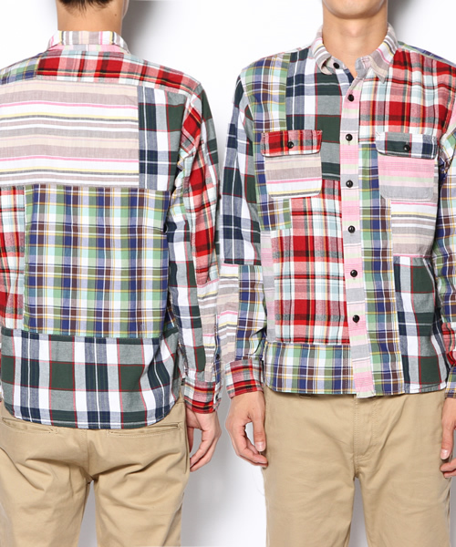 BEAMS（ビームス）の「□BEAMS / チェック×パッチワーク クレイジーシャツ（シャツ/ブラウス・メンズ・その他1/その他2・SMALL/MEDIUM/LARGE）」の12枚目の写真