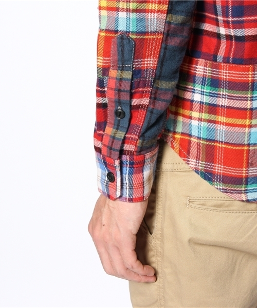 BEAMS（ビームス）の「□BEAMS / チェック×パッチワーク クレイジーシャツ（シャツ/ブラウス・メンズ・その他1/その他2・SMALL/MEDIUM/LARGE）」の8枚目の写真