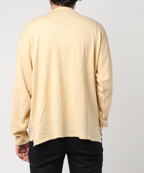 WEGO(ウィゴー)の「WEGO VINTAGE/12GG ニットポロシャツ(ニット/セーター・メンズ・ブラック/キャメル/ライトベージュ・MEDIUM/LARGE)」の5枚目の写真
