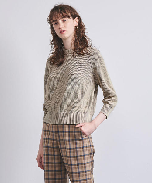 新品 BATONER バトナー ユナイテッドアローズ別注 コットンニット ライム 新品 BATONER バトナー ユナイテッドアローズ別注 コットンニット