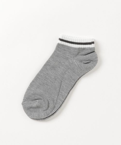 VIBGYOR（ヴィブジョー）の「VIBGYOR Select/メンズ　ライン ショートソックス (TK)（ソックス/靴下・メンズ・ホワイト系その他/ブラック系その他/グレー系その他/ブルー系その他/ホワイト系その他2/ホワイト系その他3/ブラック系その他2/グレー系その他2/グレー系その他3/ブルー系その他2・FREE）」の6枚目の写真