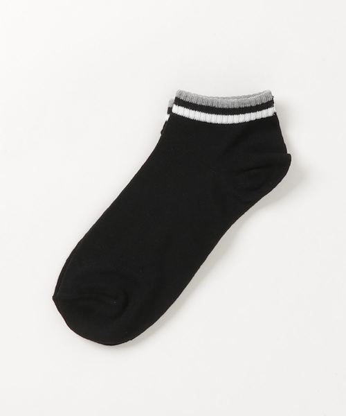 VIBGYOR（ヴィブジョー）の「VIBGYOR Select/メンズ　ライン ショートソックス (TK)（ソックス/靴下・メンズ・ホワイト系その他/ブラック系その他/グレー系その他/ブルー系その他/ホワイト系その他2/ホワイト系その他3/ブラック系その他2/グレー系その他2/グレー系その他3/ブルー系その他2・FREE）」の5枚目の写真