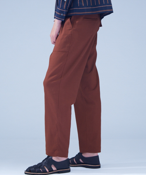 ABAHOUSE(アバハウス)の「タスランオックスワイドテーパードファティーグパンツ(その他パンツ・メンズ・アイボリー/ブラウン・46/48)」の13枚目の写真