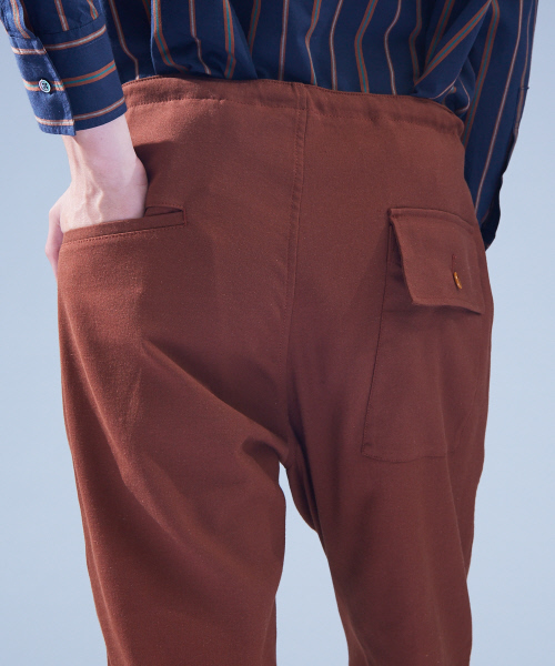 ABAHOUSE(アバハウス)の「タスランオックスワイドテーパードファティーグパンツ(その他パンツ・メンズ・アイボリー/ブラウン・46/48)」の9枚目の写真