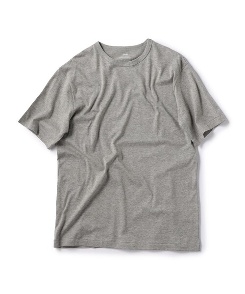 SHIPS(シップス)の「SC: アメリカンシーアイランドコットン クルーネック Tシャツ(Tシャツ/カットソー・メンズ・ホワイト/グレー/ネイビー・SMALL/MEDIUM/LARGE/X-LARGE)」の2枚目の写真