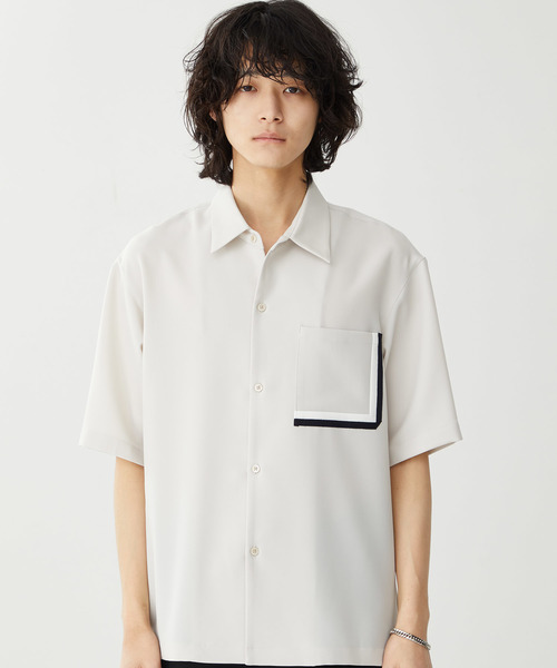 STUDIOUS（ステュディオス）の「【STUDIOUS】マルチLポケットショートスリーブ【ZOZO限定アイテム】（シャツ/ブラウス・メンズ・アイボリー/ブラック/ブルー・1/2/3）」の9枚目の写真