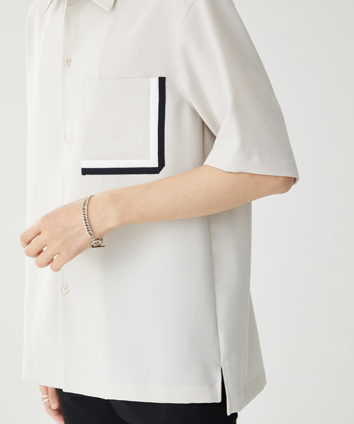 STUDIOUS（ステュディオス）の「【STUDIOUS】マルチLポケットショートスリーブ【ZOZO限定アイテム】（シャツ/ブラウス・メンズ・アイボリー/ブラック/ブルー・1/2/3）」の14枚目の写真