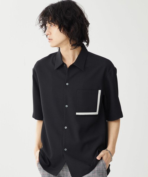 STUDIOUS（ステュディオス）の「【STUDIOUS】マルチLポケットショートスリーブ【ZOZO限定アイテム】（シャツ/ブラウス・メンズ・アイボリー/ブラック/ブルー・1/2/3）」の22枚目の写真