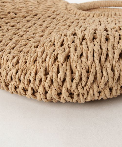 Fun & Daily（ファンアンドデイリー）の「F&D : リングラウンドカゴバッグ（かごバッグ・レディース・ベージュ/ナチュラル・FREE）」の4枚目の写真