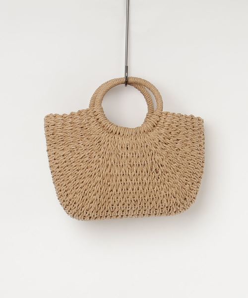 Fun & Daily（ファンアンドデイリー）の「F&D : リングラウンドカゴバッグ（かごバッグ・レディース・ベージュ/ナチュラル・FREE）」の7枚目の写真