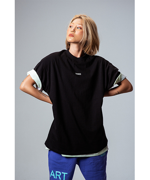 OBJECT(オブジェクト)の「【OBJECT 】シングス ティーシャツ(Tシャツ/カットソー・レディース・ブラック/レッド/グリーン・1/2)」の4枚目の写真