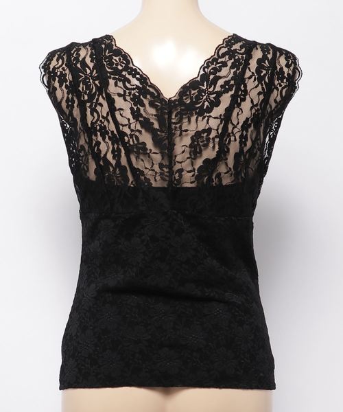 PUNYUS（プニュズ）の「レースキャミソール（タンクトップ・レディース・ホワイト/ブラック・1/2/4/3）」の11枚目の写真