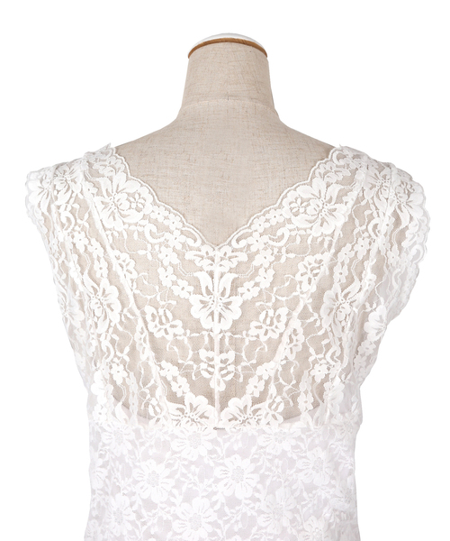 PUNYUS（プニュズ）の「レースキャミソール（タンクトップ・レディース・ホワイト/ブラック・1/2/4/3）」の18枚目の写真