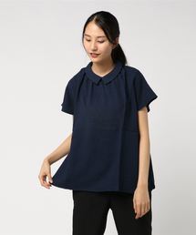 後ろ開きブラウス