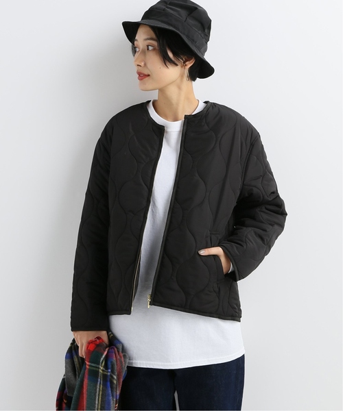 B C Stock ベーセーストック の キルティングクルーネックジャケット ブルゾン Wear