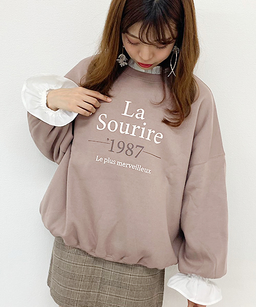 apres jour（アプレジュール）の「アソートプリント裏毛スウェット【ZOZOTOWN限定アイテム】（スウェット・レディース・ベージュ/その他/ブラック/モカ/アイボリー/ブラウン系その他/ライトベージュ・フリー）」の5枚目の写真