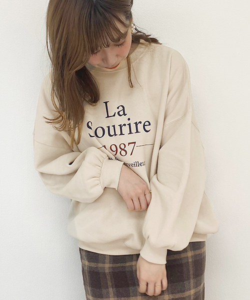 apres jour（アプレジュール）の「アソートプリント裏毛スウェット【ZOZOTOWN限定アイテム】（スウェット・レディース・ベージュ/その他/ブラック/モカ/アイボリー/ブラウン系その他/ライトベージュ・フリー）」の6枚目の写真