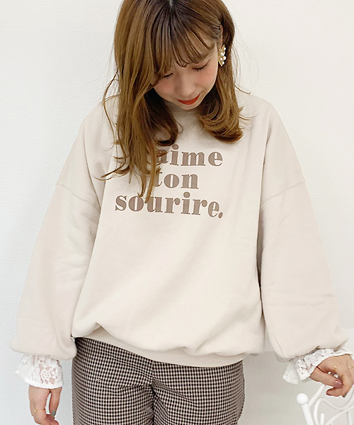 apres jour（アプレジュール）の「アソートプリント裏毛スウェット【ZOZOTOWN限定アイテム】（スウェット・レディース・ベージュ/その他/ブラック/モカ/アイボリー/ブラウン系その他/ライトベージュ・フリー）」の22枚目の写真