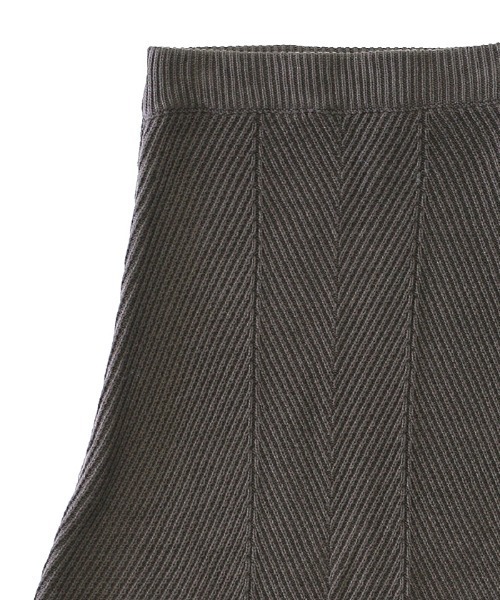 select MOCA（セレクトモカ）の「ニュアンスリブ編フレアニットスカート（スカート・レディース・ブラウン/ブラック・FREE）」の14枚目の写真