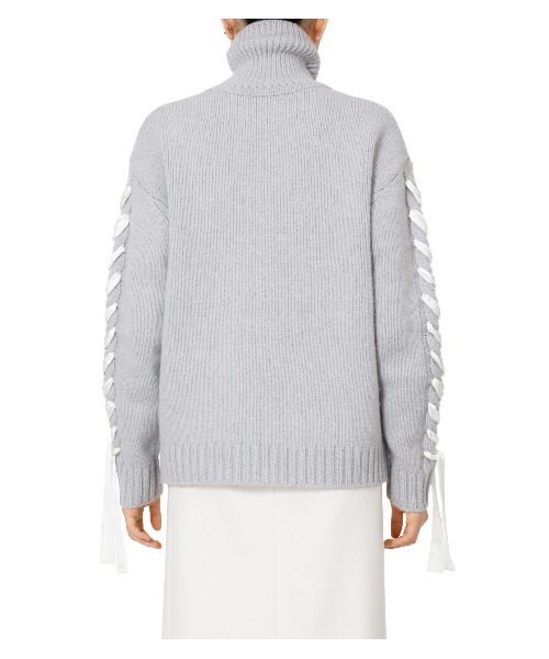 LE CIEL BLEU - 【今季】LE CIEL BLEU　Cable Knit Tops LE CIEL BLUE Laceup Cable Knit Tops