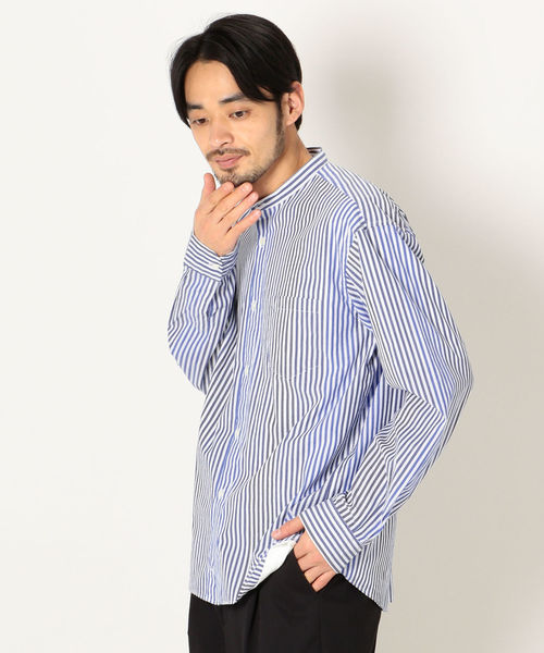 SHIPS any（シップス エニィ）の「SHIPS any: クレイジー バンドカラー シャツ（シャツ/ブラウス・メンズ・ライトブルー/スカイブルー・SMALL/MEDIUM/LARGE/X-LARGE/X-SMALL）」の5枚目の写真