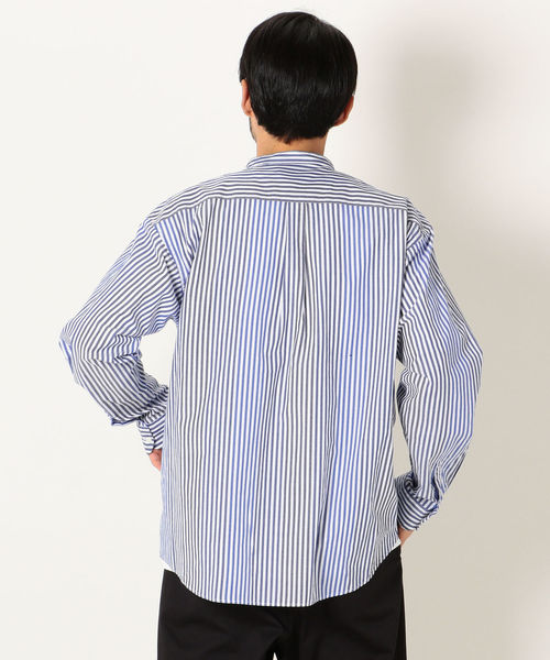 SHIPS any（シップス エニィ）の「SHIPS any: クレイジー バンドカラー シャツ（シャツ/ブラウス・メンズ・ライトブルー/スカイブルー・SMALL/MEDIUM/LARGE/X-LARGE/X-SMALL）」の8枚目の写真