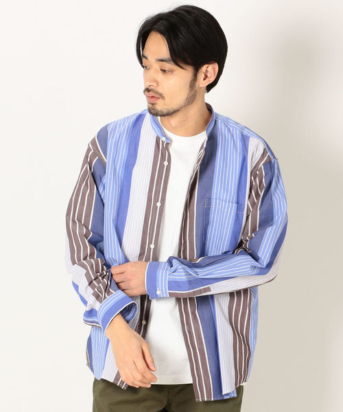 SHIPS any（シップス エニィ）の「SHIPS any: クレイジー バンドカラー シャツ（シャツ/ブラウス・メンズ・ライトブルー/スカイブルー・SMALL/MEDIUM/LARGE/X-LARGE/X-SMALL）」の14枚目の写真