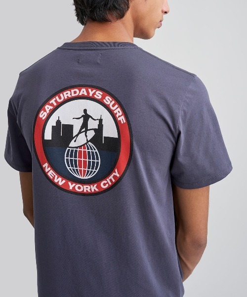Saturdays NYC（サタデーズ ニューヨークシティ ）の「Surf T-Shirt（Tシャツ/カットソー・メンズ・ブルー/ホワイト/レッド・S/L/XS/M/XL）」の13枚目の写真