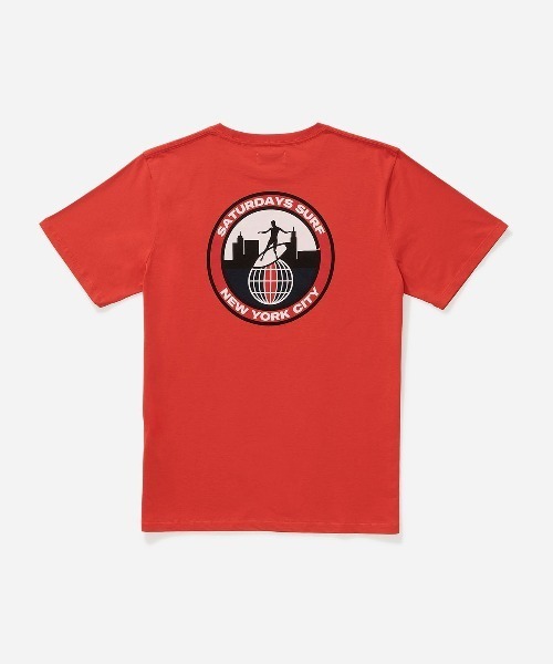 Saturdays NYC（サタデーズ ニューヨークシティ ）の「Surf T-Shirt（Tシャツ/カットソー・メンズ・ブルー/ホワイト/レッド・S/L/XS/M/XL）」の9枚目の写真